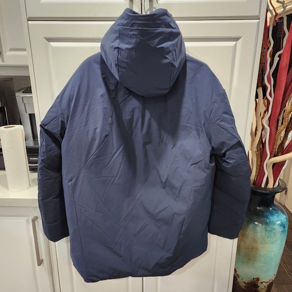 BOSS Logo-Patch Reversible Hooded Padded Jacket - Picture 14 of 15